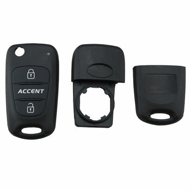 For Hyundai Accent 3 Button Car Key Fob Shell Case
